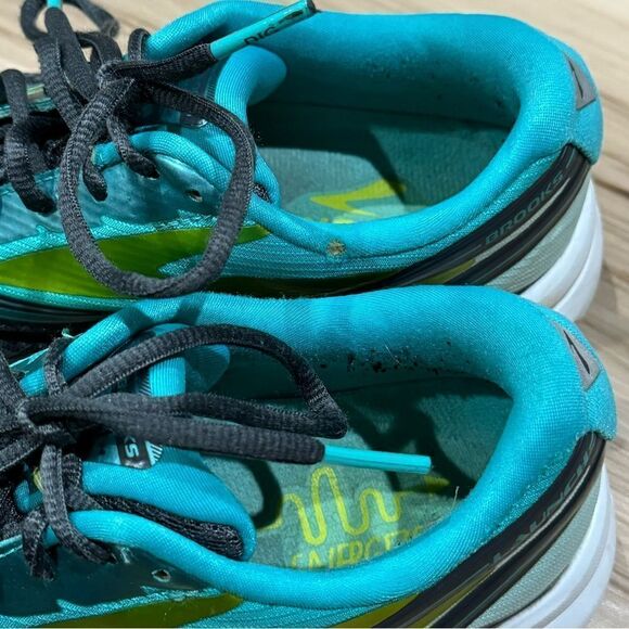 Brooks Running Launch 4 Running Shoes Athletic Sneakers Blue Green Women’s 9 - Picture 3 of 6